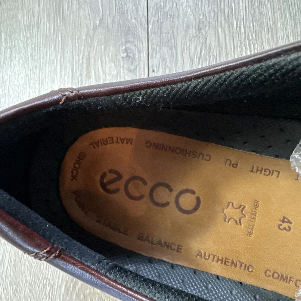 ECCO Helsinki 2 Bike Toe Tie Casual Rust (Reddish Brown) Men's Size EU 43 US 9.5